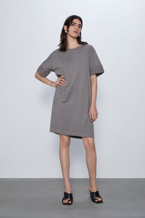 short dress with buttons de Zara sur SCANDALOOK