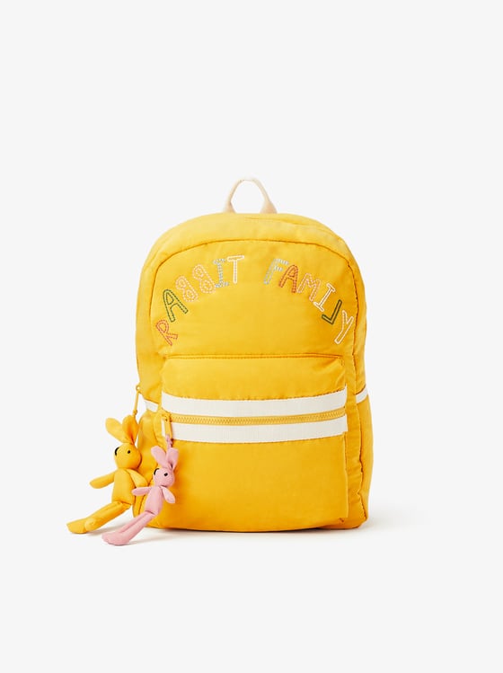zara yellow backpack