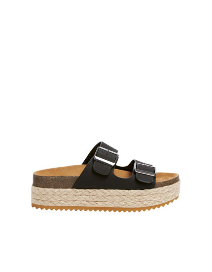 sandale plateforme pull and bear