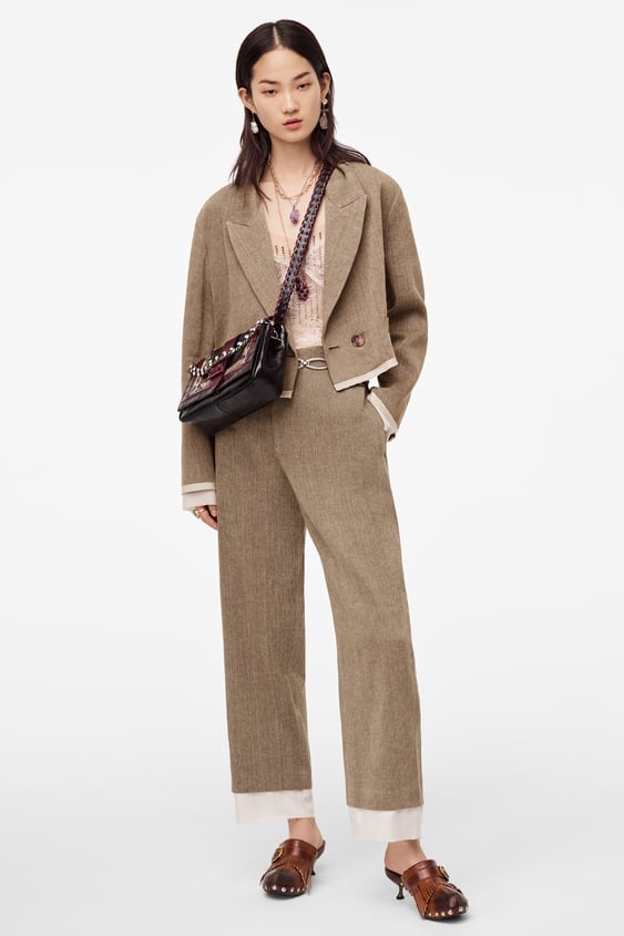 short jacket in various materials limited edition de Zara sur SCANDALOOK