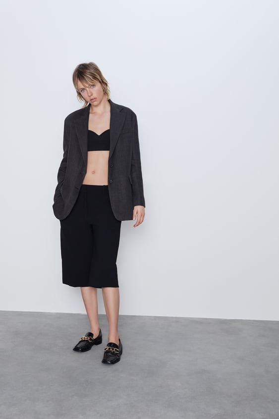 jacket with linen de Zara sur SCANDALOOK