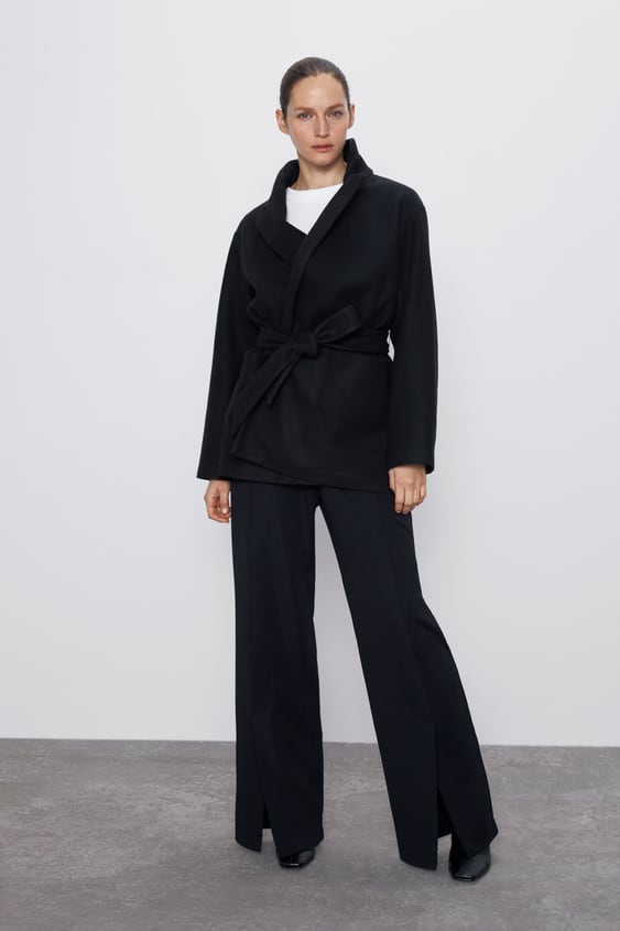 belt jacket de Zara sur SCANDALOOK