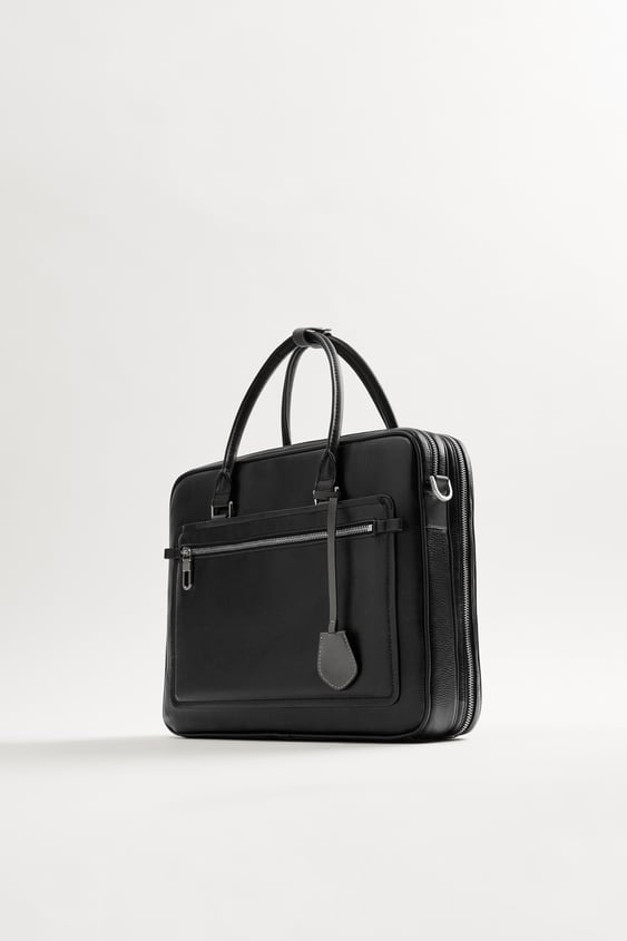 black briefcase de Zara sur SCANDALOOK