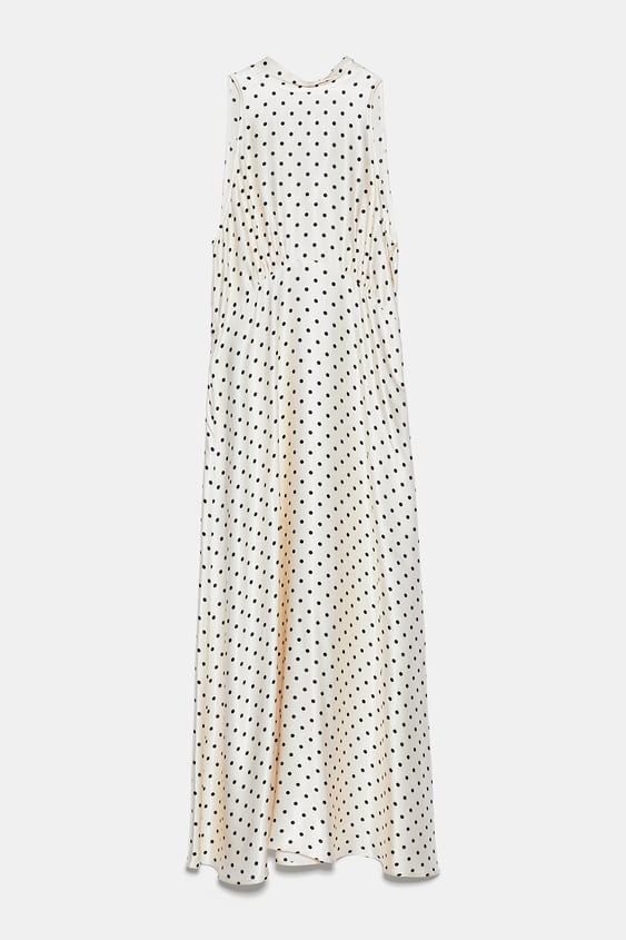 polka dot print dress de Zara sur SCANDALOOK