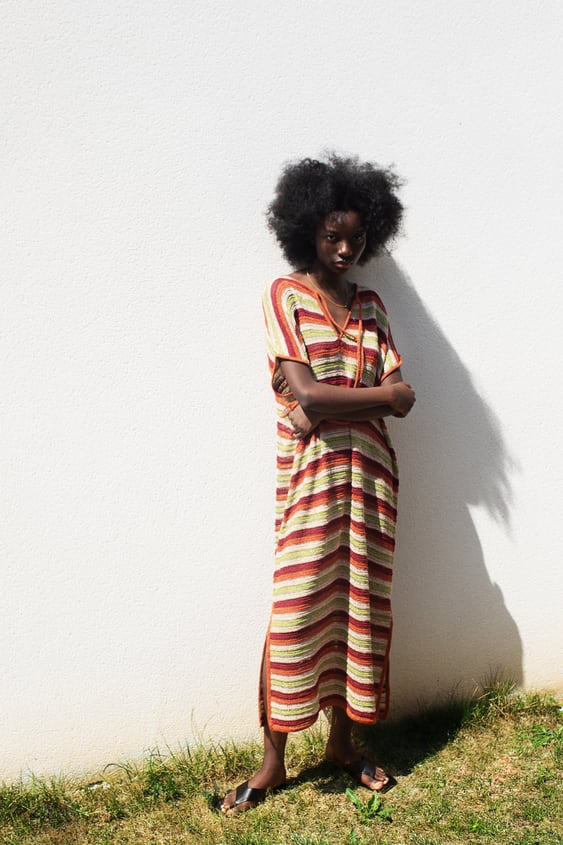 multicolor mesh tunic de Zara sur SCANDALOOK