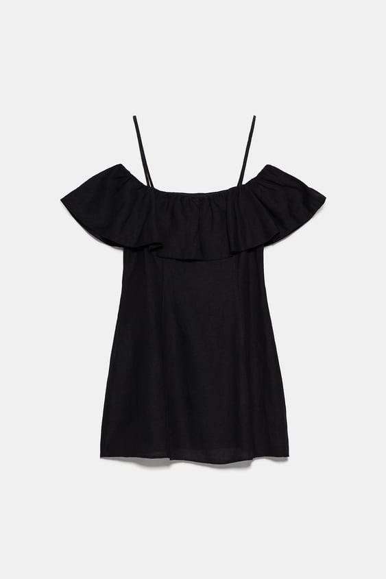 raw effect dress de Zara sur SCANDALOOK