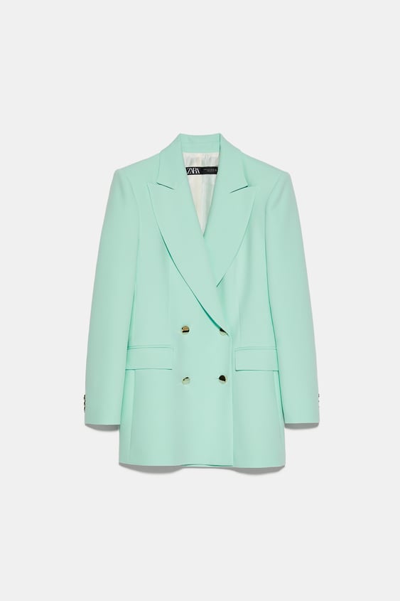 crossover breasted jacket de Zara sur SCANDALOOK