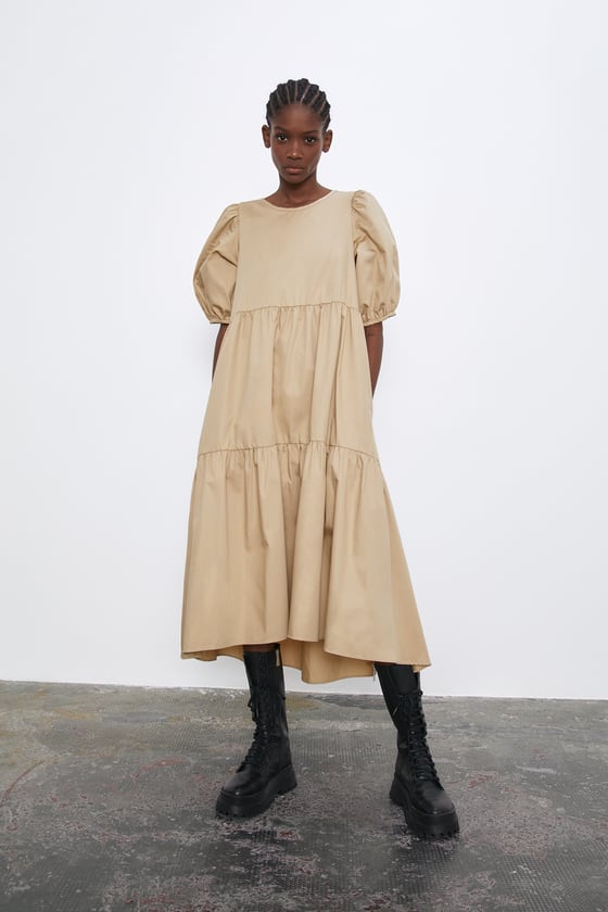 zara poplin dress