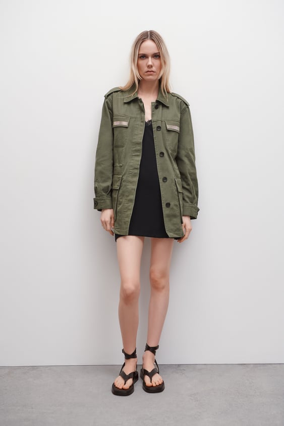 rhinestone bi-aterial jacket de Zara 