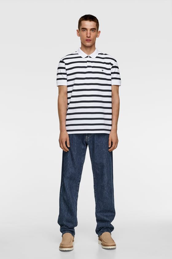 basic pique polo de Zara sur SCANDALOOK
