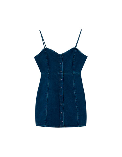 robe en jean pull and bear