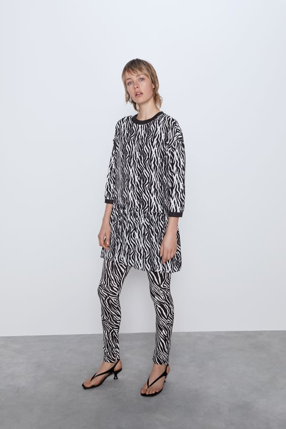 animal print dress de Zara sur SCANDALOOK