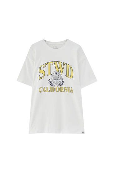 california stwd t-shirt de Pull and Bear sur SCANDALOOK