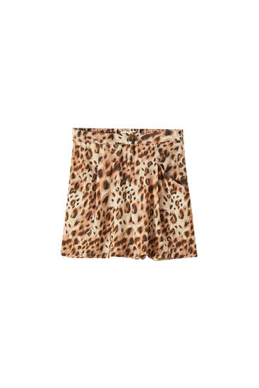 jupe leopard pull and bear