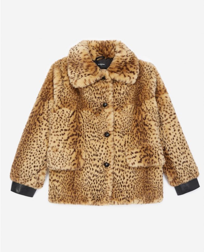 kooples leopard print coat