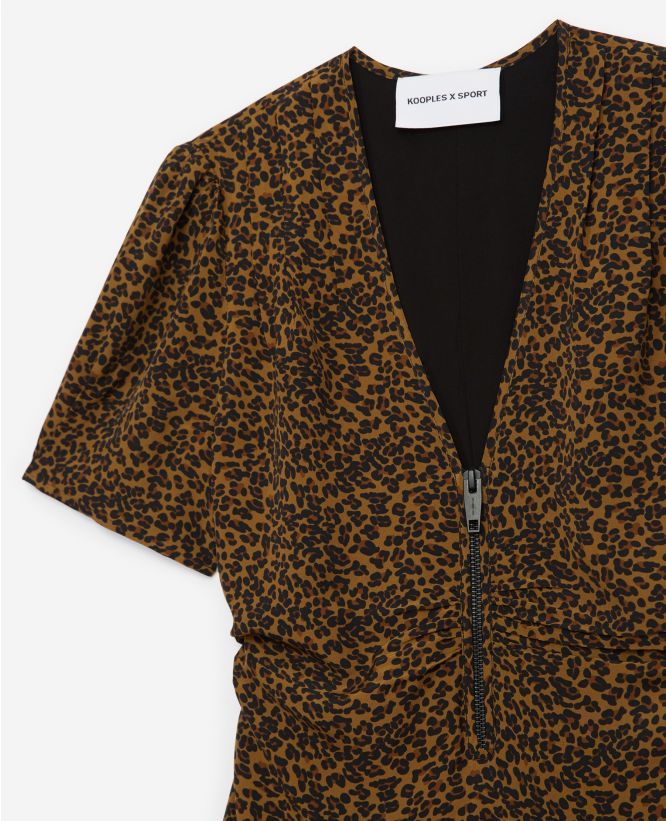 kooples leopard dress